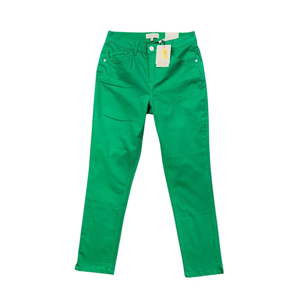 Gibson Latimer Pants Womens 6 Kelly Perfect Fit Ankle Skinny Pockets Stretch